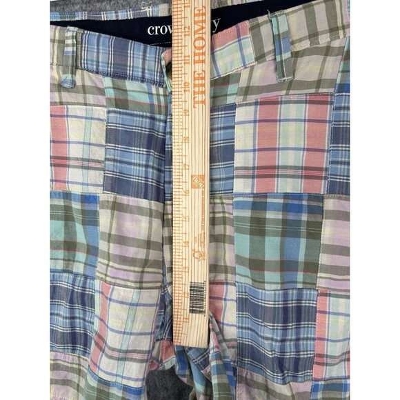 Crown & Ivy Motion Flex Patchwork Shorts Men's 36 Stretch Plaid - Picture 7 of 10